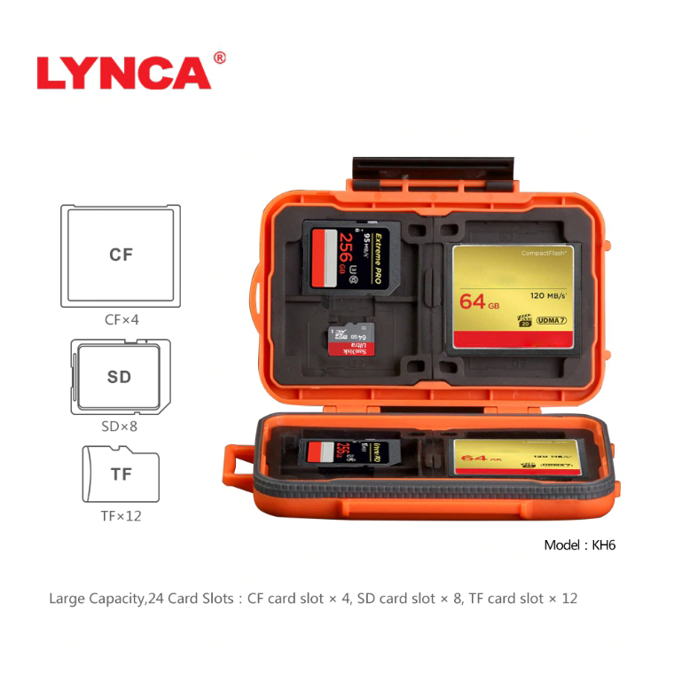 กล่องใส่การ์ด LYNCA KH6 MEMORY CARD BOX